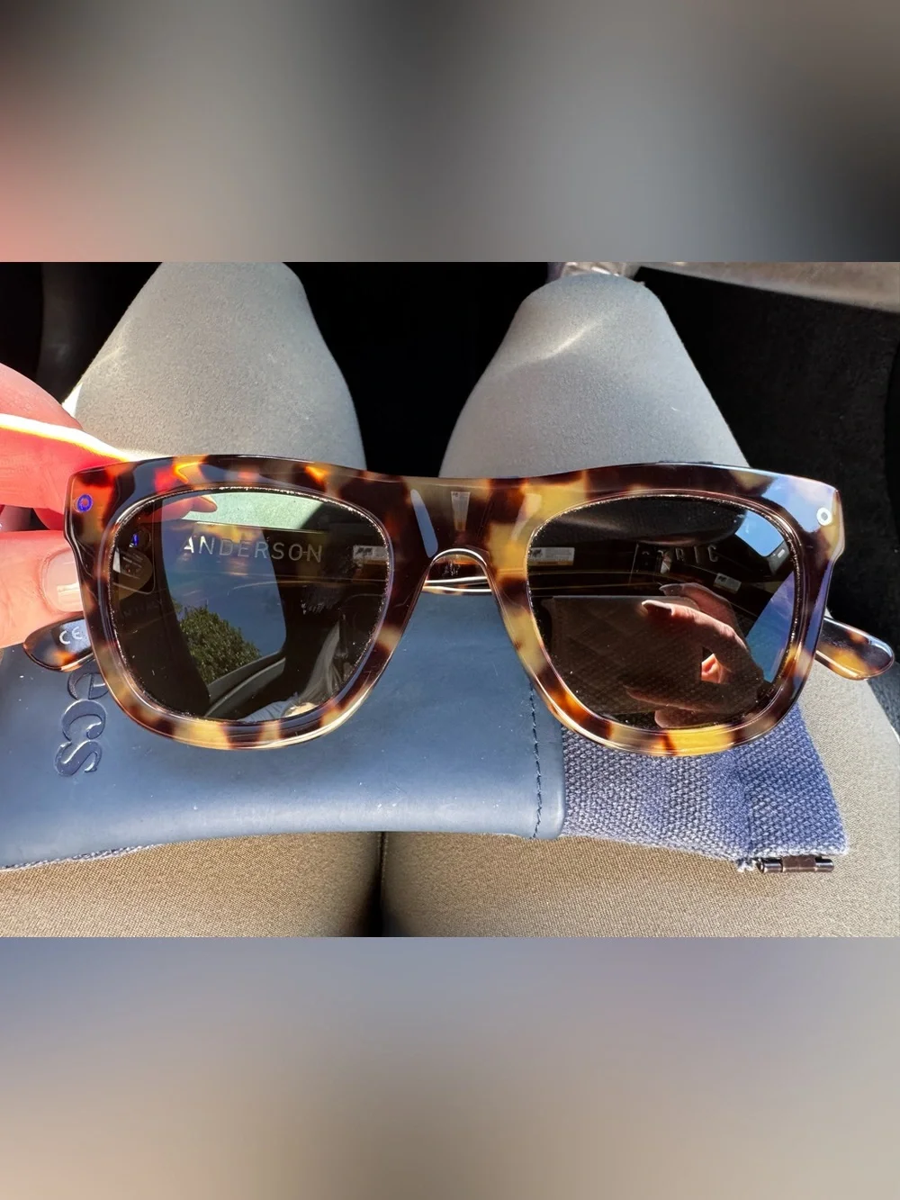 Electric Family Tortoiseshell Sunglasses with Dark Lenses